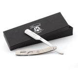 Haryali's Straight Cut Throat Razor - Steel Handle