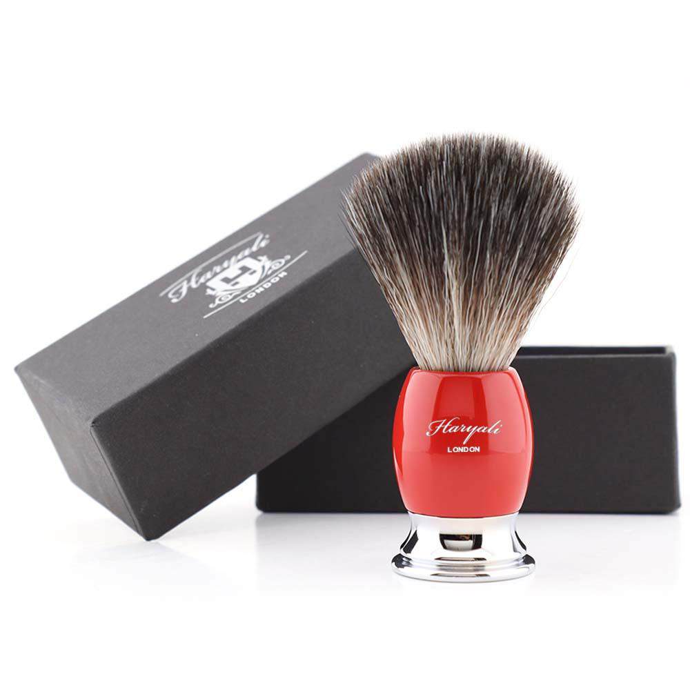 Haryali's Thunder Synthetic Black Hair Shaving Brush - HARYALI LONDON