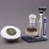 Haryali's Victoria Range Silvertip Badger Hair Shaving Kit